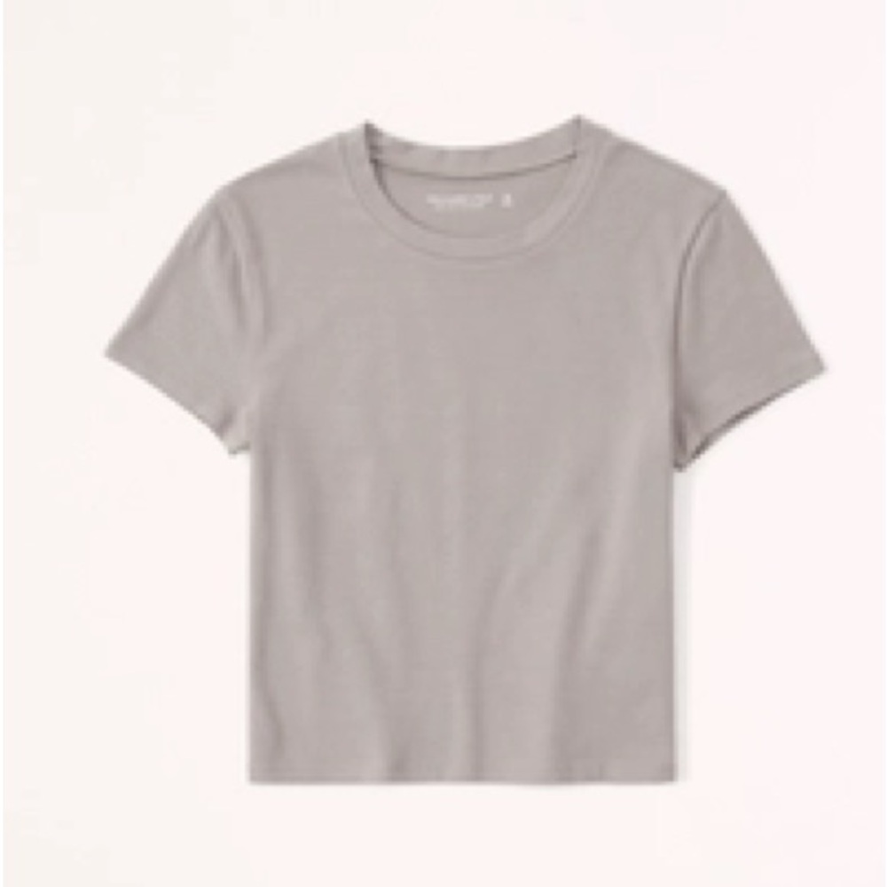 Abercrombie & Fitch Essential Baby Tee Light Taupe NWT XXS